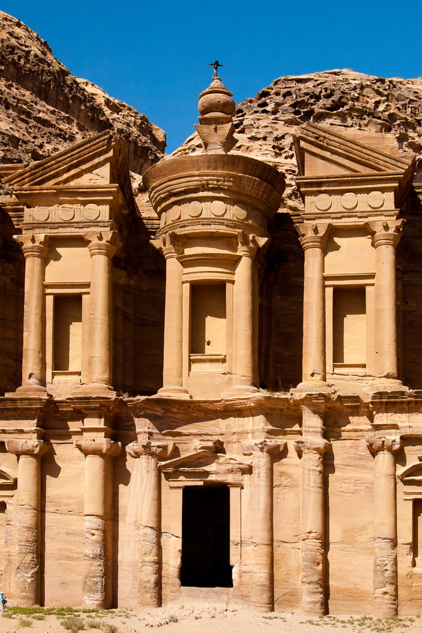 Man atop the Monastery, Petra